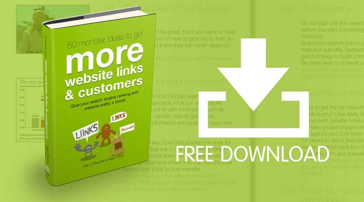 Call to action per il download gratuito di un ebook