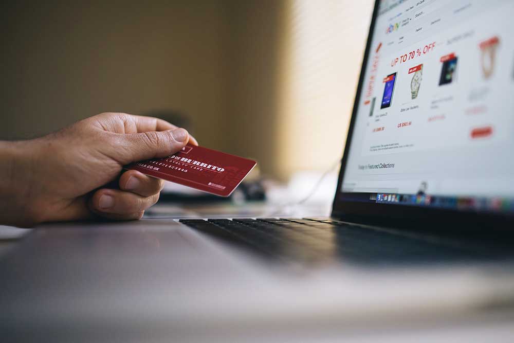 Acquisto con carta di credito su un e-commerce