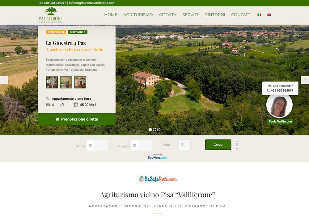 Realizzazione siti web agriturismo